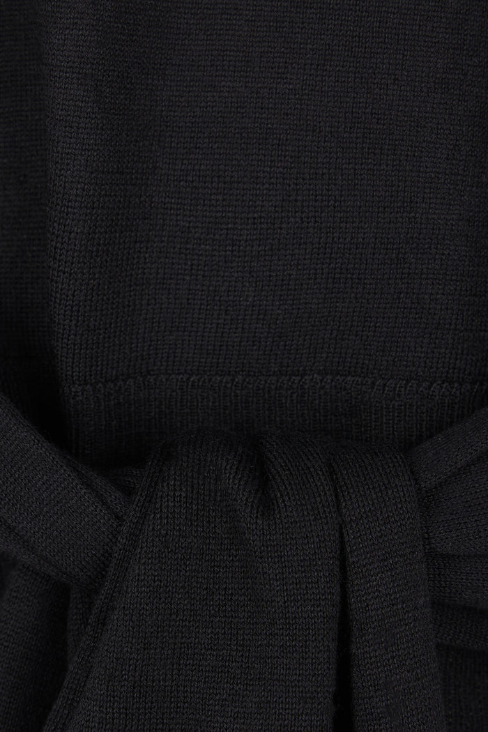 double-sleeve turtleneck in wool and silk