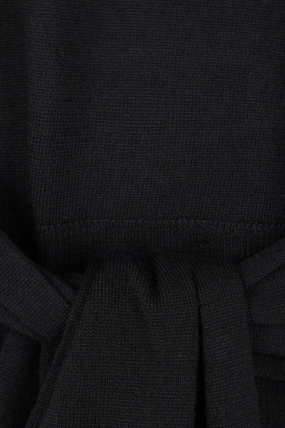 double-sleeve turtleneck in wool and silk