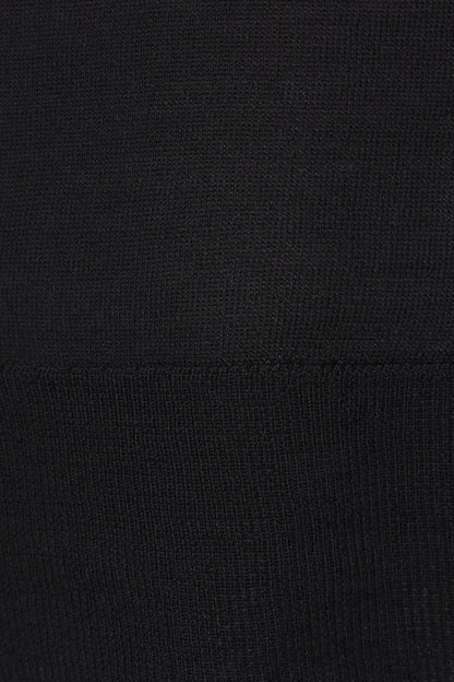 double-sleeve turtleneck in wool and silk