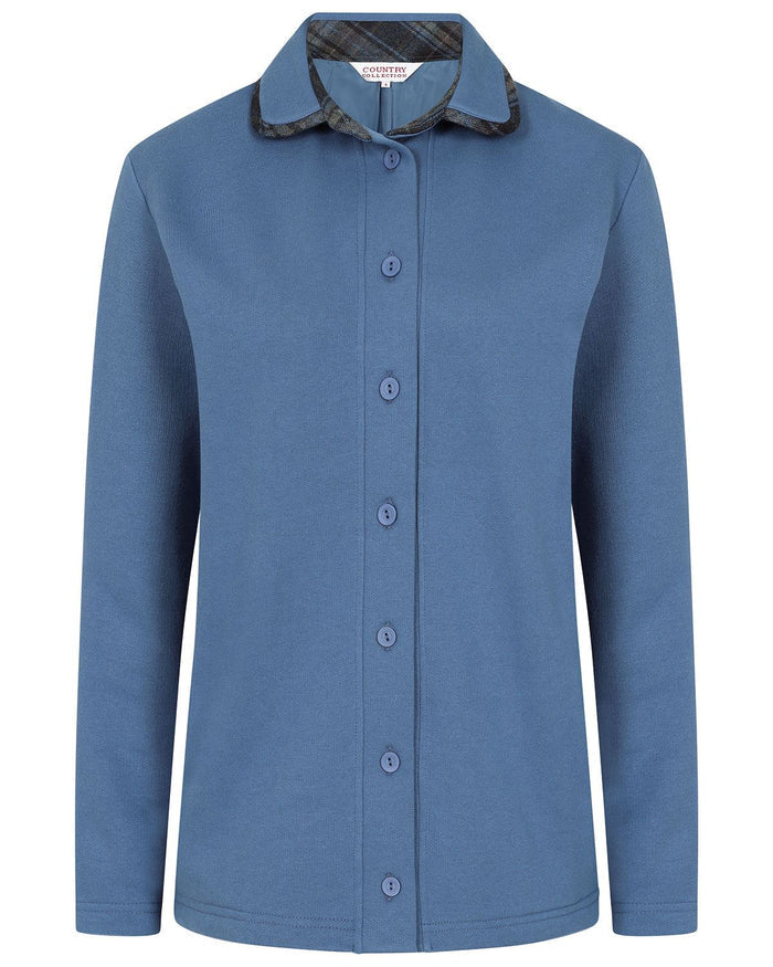 Dover Trimmed Fleece Ladies Leisure Cardigan - Image 2 - Country Collection