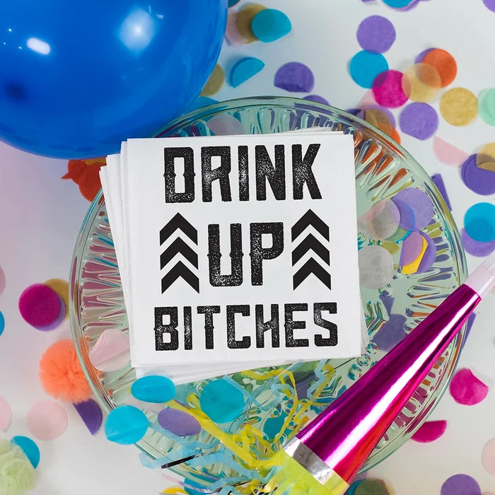 Drink Up Bitches Cocktail Napkins