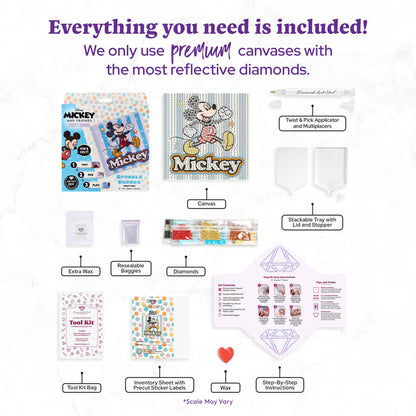 Easy Gem™ Sparkle Boards – Mickey™ Magic - Diamond Art Club DIY Kit