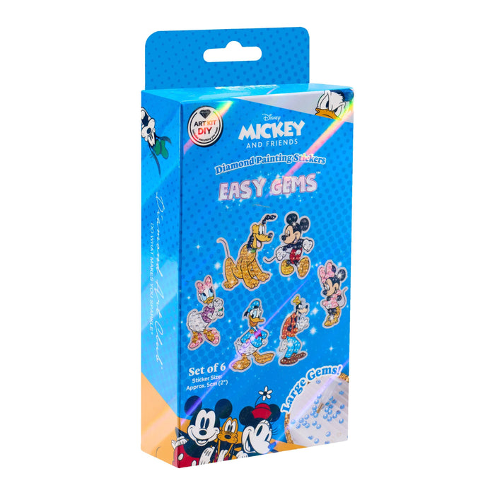 Easy Gems™ Stickers - Mickey and Friends™ (Set of 6) - Diamond Art Club DIY Kit