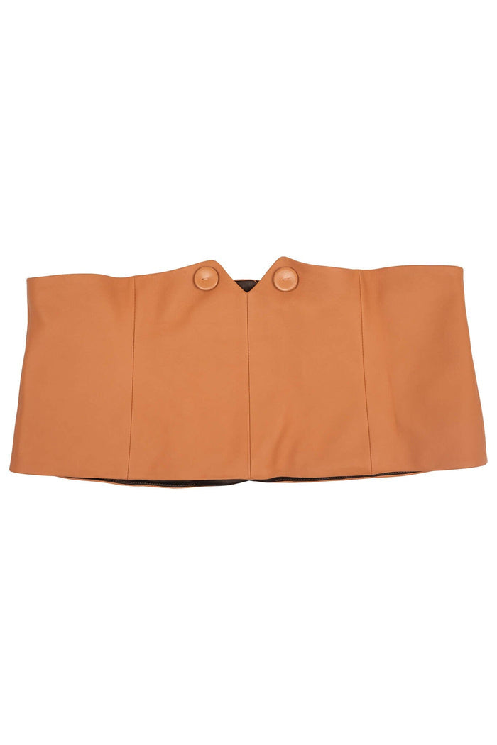 EDWARDIAN BELT Jeffrey Campbell Corset-Inspired Belt Orange