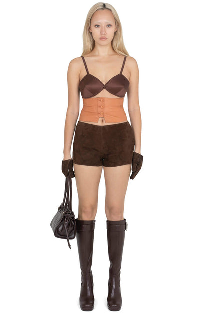 EDWARDIAN BELT Jeffrey Campbell Corset-Inspired Belt Orange