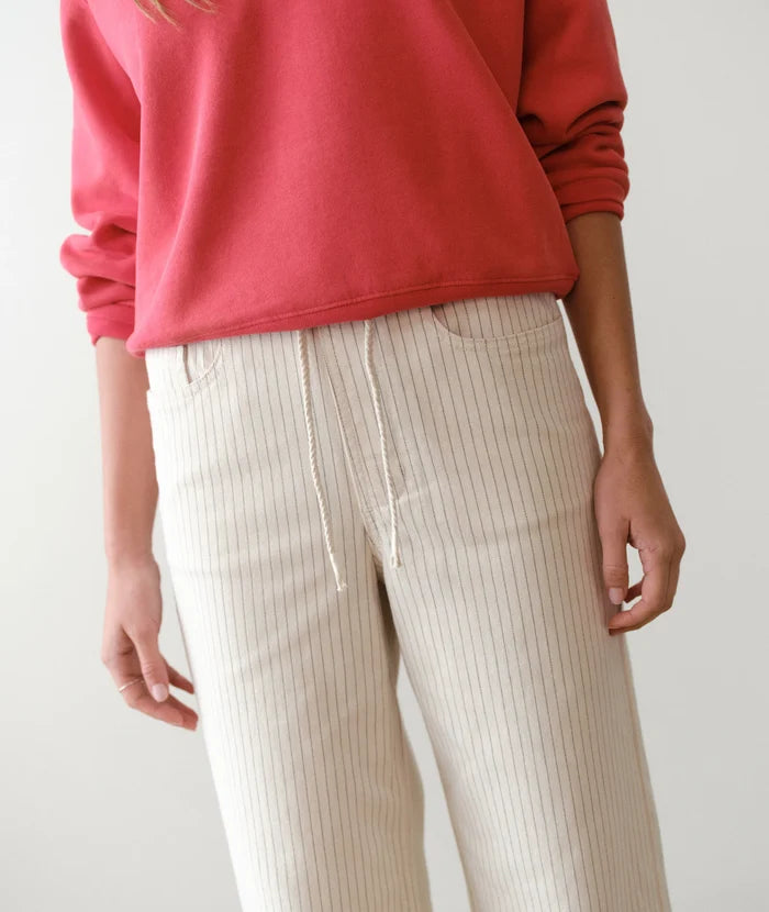 Ella Wide Leg Pant Ticking Stripe
