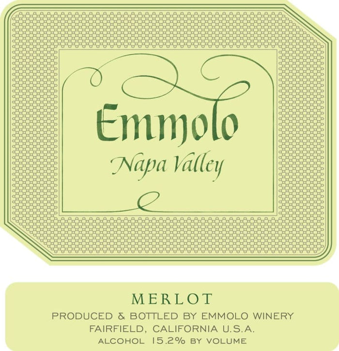 Emmolo Merlot, Napa Valley California