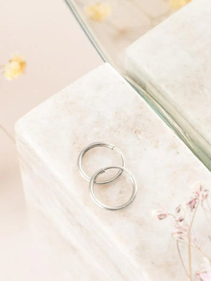 wellthy® Sterling Silver Endless Hoop Earrings