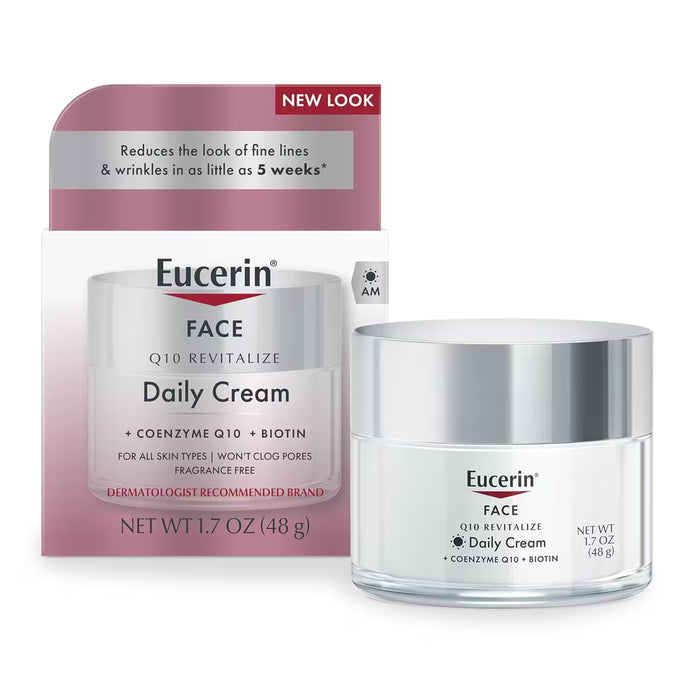 Eucerin Q10 Anti-Wrinkle Revitalize Daily Cream - 1.7 oz - 12 Pack