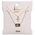 "Faith" Necklace Set Gold Mother of Pearl - Olita Gifts & Goods