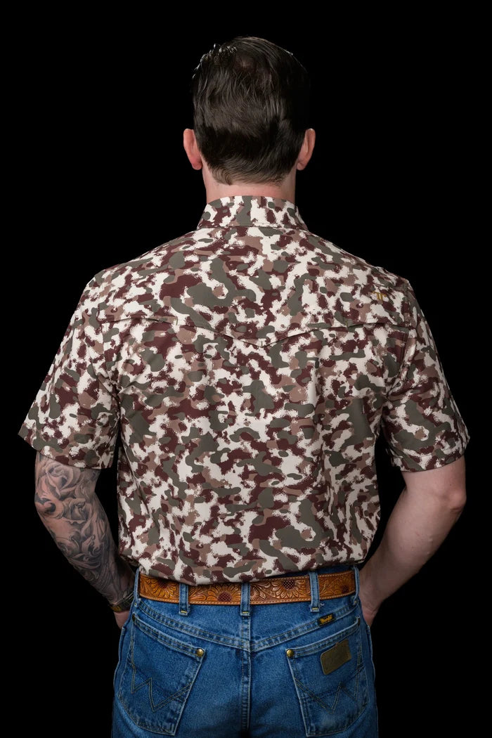 Ferrell Camo- Lite Short Sleeve Snap by Ferrell