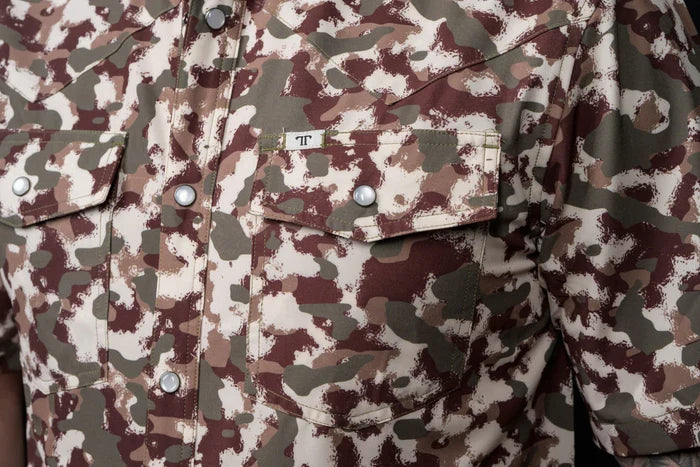 Ferrell Camo- Lite Short Sleeve Snap by Ferrell