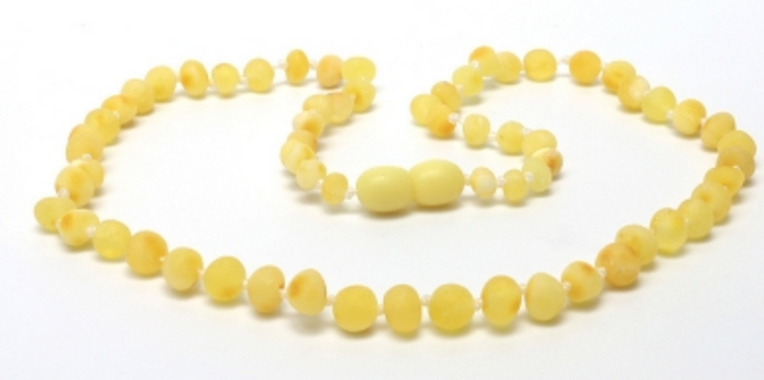Fine Baltic Amber Children Necklace Yellow Raw Unpolished Stones