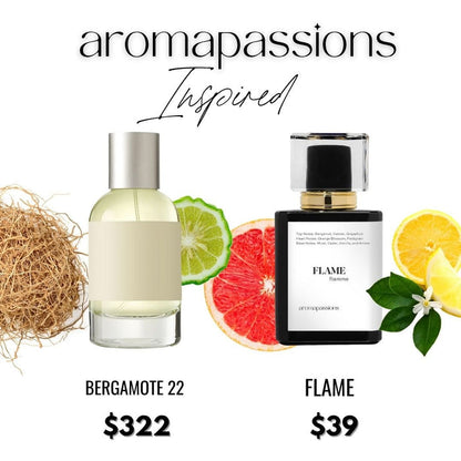 FLAME | Inspired by LE LABO BERGAMOTE 22 | Bergamote 22 Dupe Pheromone Perfume - aromapassions