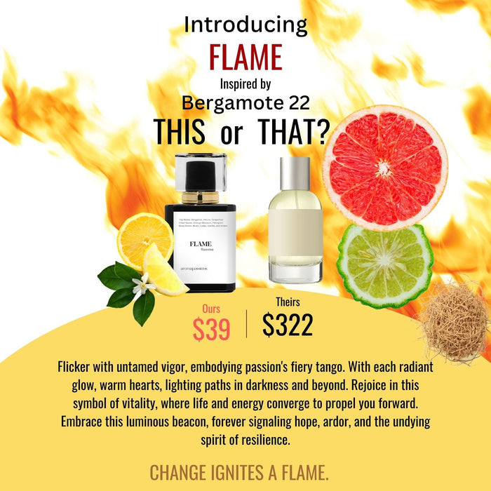 FLAME | Inspired by LE LABO BERGAMOTE 22 | Bergamote 22 Dupe Pheromone Perfume - aromapassions