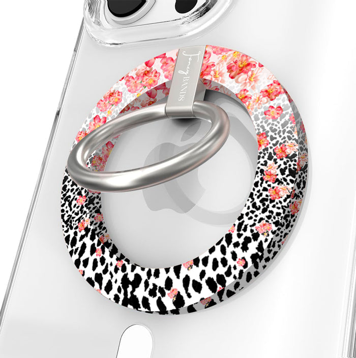 Flower-fetti Leopard Hold It Fancy MagSafe Grip Ring