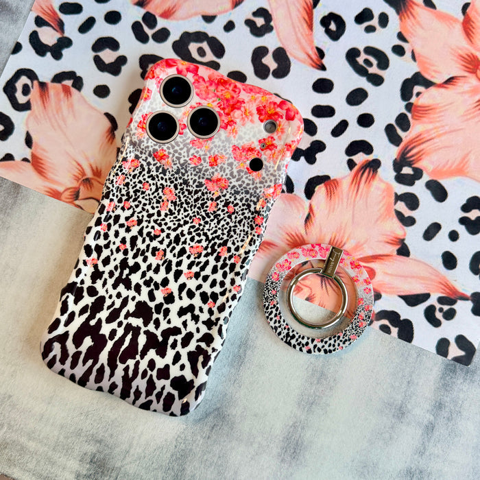Flower-fetti Leopard Hold It Fancy MagSafe Grip Ring