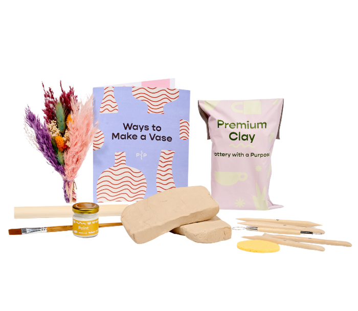 Pottery with a Purpose Flower Vase Pottery Kit