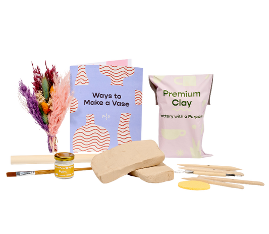 Pottery with a Purpose Flower Vase Pottery Kit