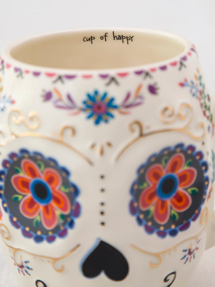 Folk Art Coffee Mug - Coco The Sugar Skull-view 4