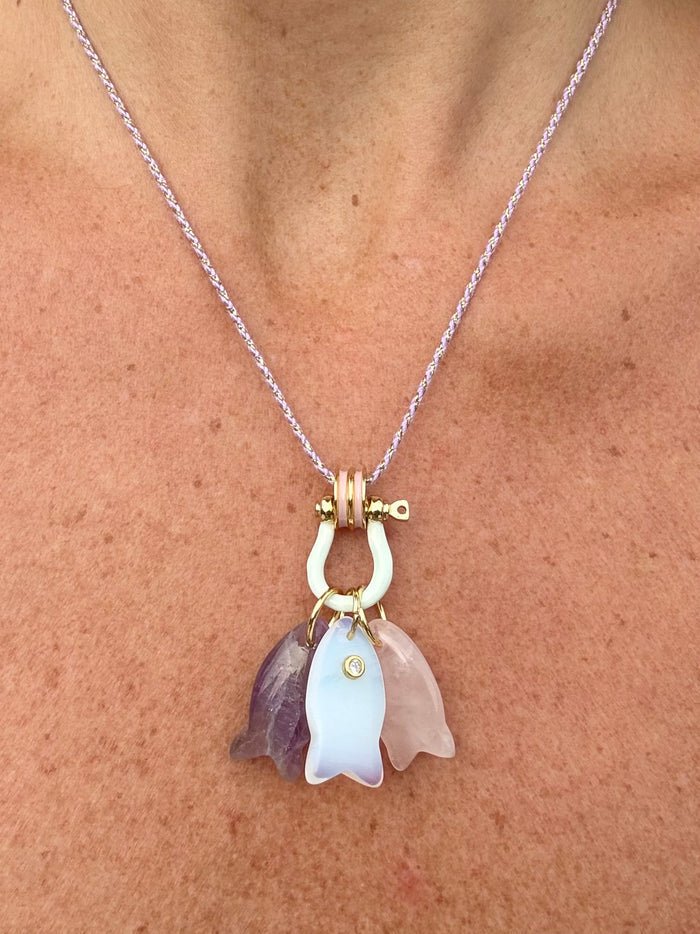 Forever Blythe Lurex Collection Three Little Fish Necklace - Assorted