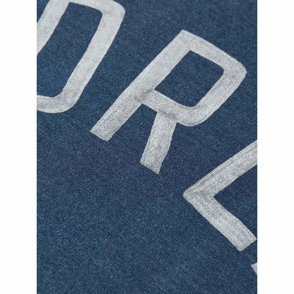 Front Artwork Indigo Washed Loose-Fit Sweatshirt Washed Indigo