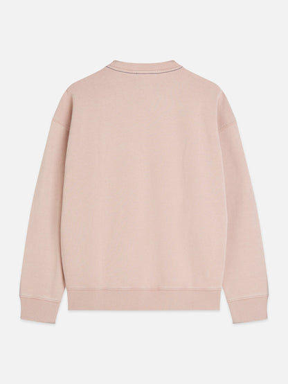 Front Artwork Washed Loose-Fit Sweatshirt Misty Rose
