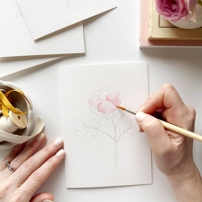 Garden Flowers Paintable Cards | Emily Lex Studio
