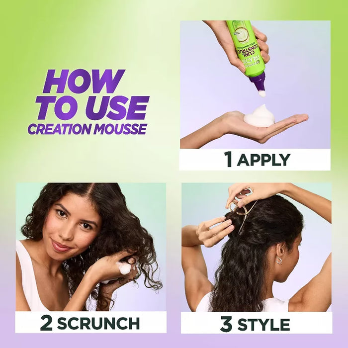 Garnier Fructis Curl Construct Creation Mousse – 6.8 oz - 6 Pack