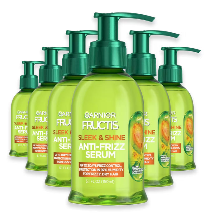 Garnier Fructis Sleek & Shine Anti-Frizz Cream – 5.1 oz - 6 Pack