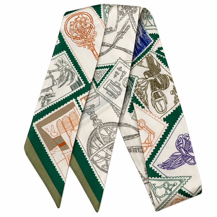 German Fuentes Handbags - Skinny Scarves Vintage Map Inspired
