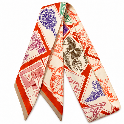 German Fuentes Handbags - Skinny Scarves Vintage Map Inspired