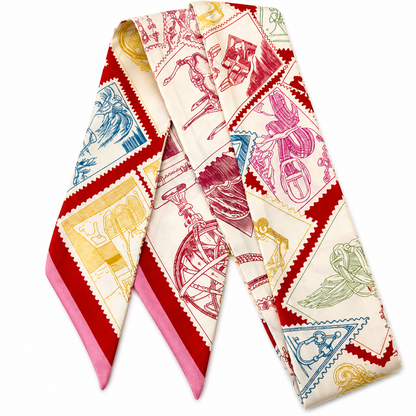 German Fuentes Handbags - Skinny Scarves Vintage Map Inspired