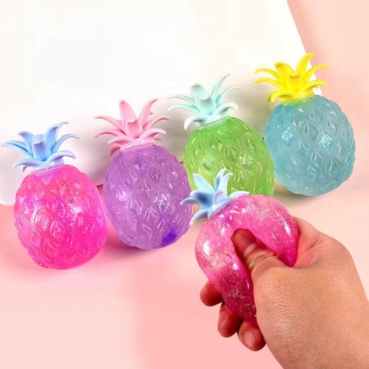 Glitter Pineapple Sugar Squish Toy