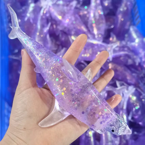 Glitter Shark Sugar Squish Toy