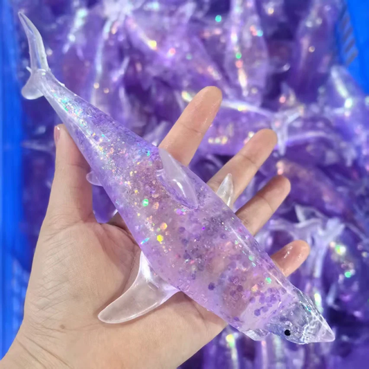 Glitter Shark Sugar Squish Toy