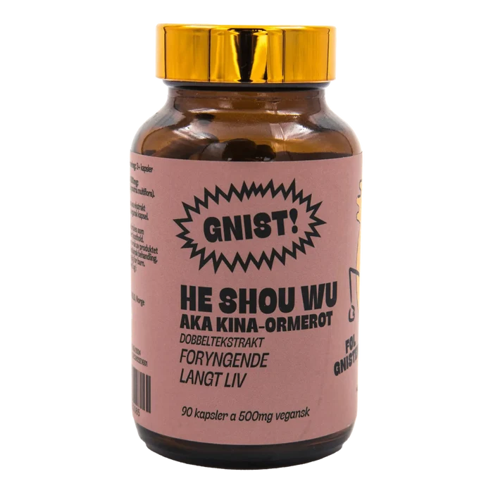 GNIST! He Shou Wu dobbeltekstrakt kapsler