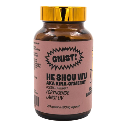 GNIST! He Shou Wu dobbeltekstrakt kapsler