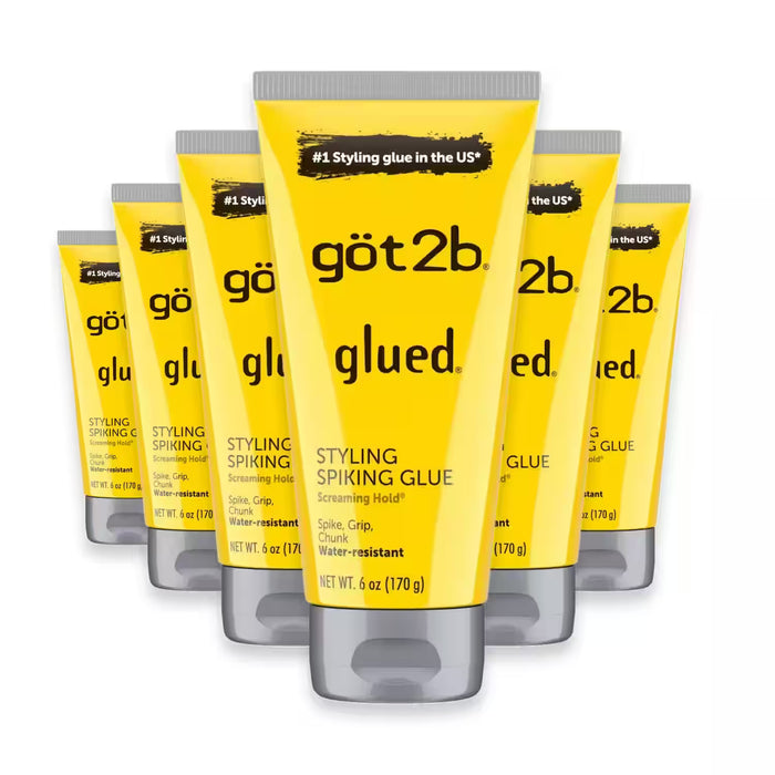 Got2b Spiking Glue Hair Gel - 6 oz - 6 Pack