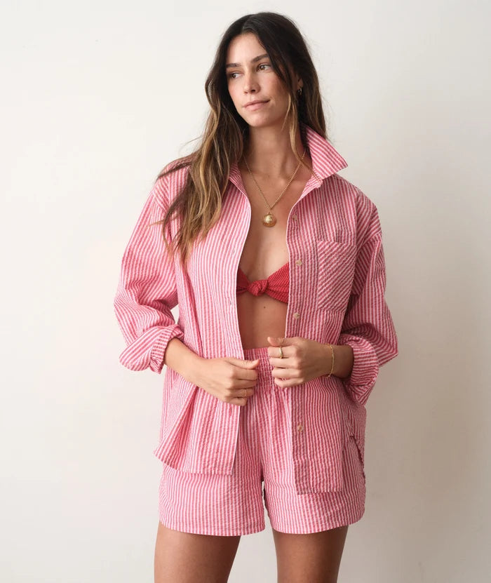 Gracey Oversized Seersucker Shirt