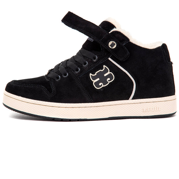 Grasshopper (Waxed Black Suede / Shearling) (S)
