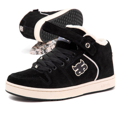 Grasshopper (Waxed Black Suede / Shearling) (S)