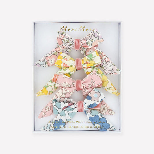 Meri Meri - Hair Clips - Floral Pattern Bow