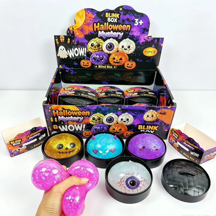 Halloween Mystery Glitter Gel Dumpling Squish Toy