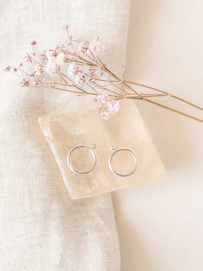 wellthy® Sterling Silver Halo Earring Jackets