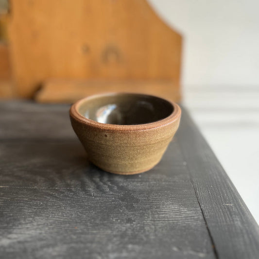 Hand Thrown Matte Coffee Ceramic Sauce Dish