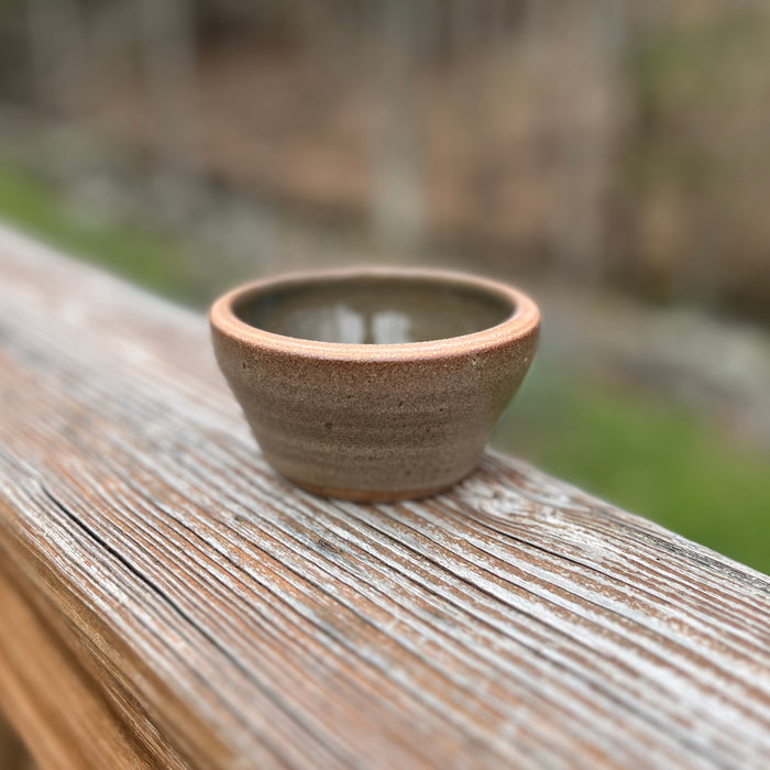 Hand Thrown Matte Coffee Ceramic Sauce Dish