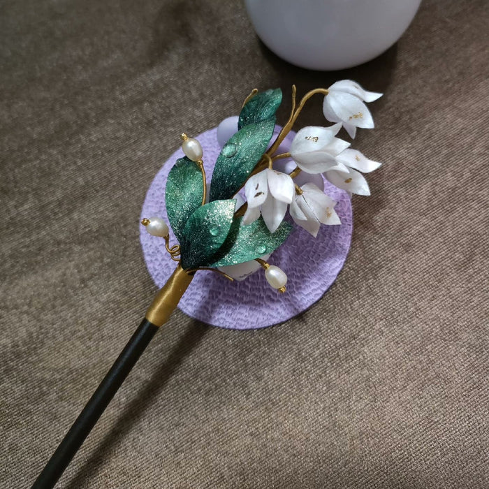 Handmade Ronghua Lily of the Valley Hairpin - Wedding & Daily