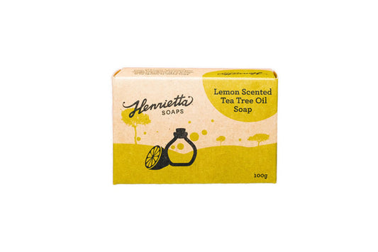 Henrietta Lemon Scented Tea Tree Oil Soap 100g
