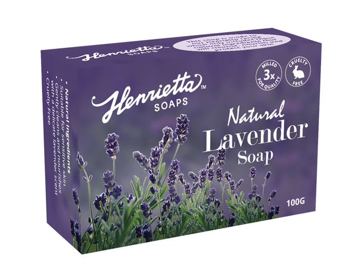 Henrietta Natural Lavender Moisturising Soap 100g